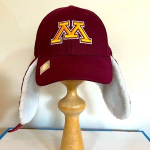 New Officially Licensed Minnesota Gopher Winter Baseball Cap/Trapper Hat